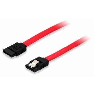 Cable de datos SATA con clip metálico 1m Equip