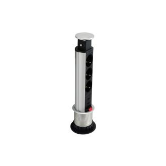 Regleta de mesa Equip Pop-Up 3 tomas + 2xUSB-A