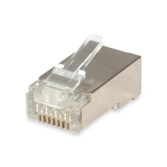 Bolsa 100 conectores RJ45 Equip Cat6 FTP con guía y capucha