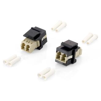 Kit de 8 unidades adaptador de fibra óptica Keystone LC duplex