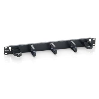Panel organizador de cables 5 ganchos 1U rack
