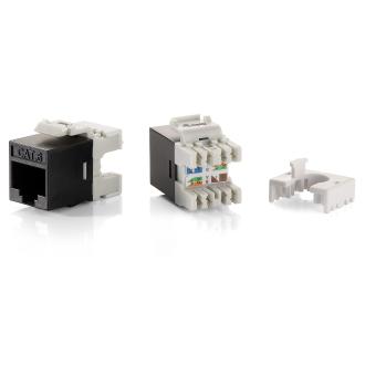 Kit 8 unidades conector hembra RJ45 UTP Cat6 slim keystone