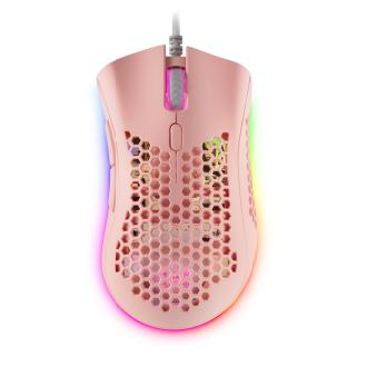 Ratón Mars Gaming MMEX 32000 DPI RGB rosa