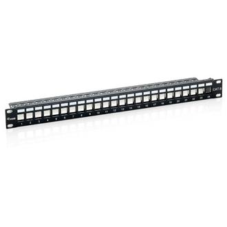 Patch panel Equip 24 puertos Keystone CAT6 vacío gris