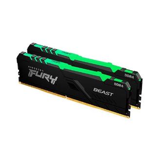 MEMORIA RAM KINGSTON 16GB (2X8GB) DDR4 3200MHZ FURY BEAST RGB