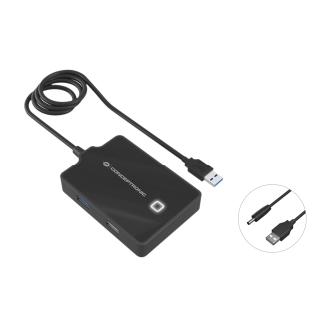 Hub USB 3.0 Conceptronic 4 puertos cable 90cm
