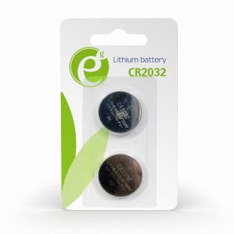 Pack de 2 pilas de botón Gembird CR2032 litio 3V