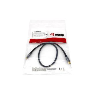 Cable Equip USB Tipo C 3.2 macho/macho transferencia 10G 5A 0.5m negro