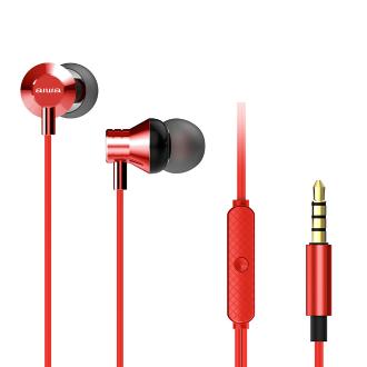 Auriculares con micrófono Aiwa ESTM-50RD 3.5mm rojo