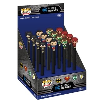 Funko pop pen topper boligrafo dc comics 1 unidad aleatoria batman superman linterna verde flash