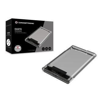 Caja externa Conceptronic 2.5" USB 3.0 transparente