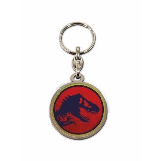 Llavero redondo logo jurassic park