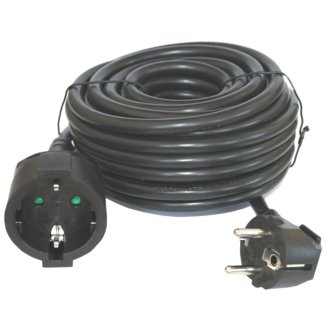 Cable extensor de alimentación Silver 3m negro