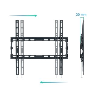 Soporte de pared TooQ LP1070F-B 32" a 70" fijo negro