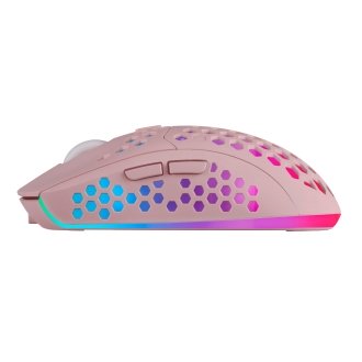 Ratón inalámbrico Mars Gaming MMW3 RGB rosa