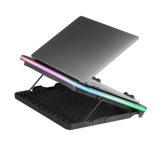 Base refrigeradora Mars Gaming MNBC6 19" con 3 ventiladores + soporte móvil 