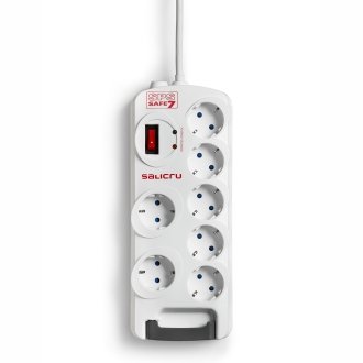 Regleta Salicru con interruptor Safe 7 tomas