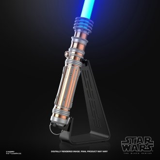 Replica hasbro 1:1 force x sable de luz leia organa black series