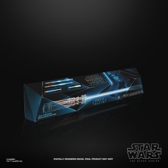 Replica hasbro 1:1 force x sable de luz leia organa black series