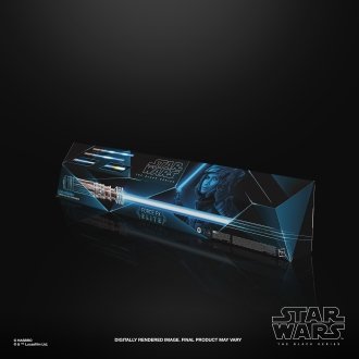 Replica hasbro 1:1 force x sable de luz leia organa black series