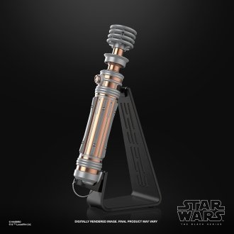 Replica hasbro 1:1 force x sable de luz leia organa black series