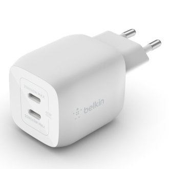 Cargador doméstico Belkin 2xUSB Tipo C Gan Boost Charge Pro 45W (25W + 20W)