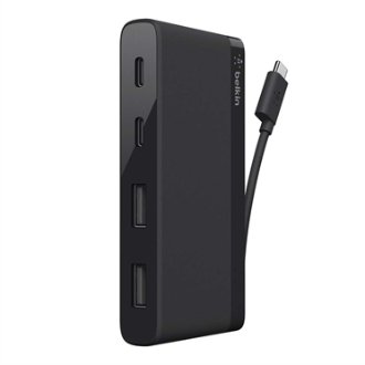 Mini hub USB tipo C de Belkin 2 puertos USB-C y 2 puertos USB-A