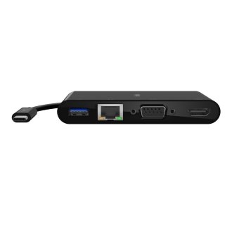 Adaptador Belkin USB tipo C a 1xUSB 3.0 1xRJ45 gigabit 1xVGA 1xHDMI (4K)