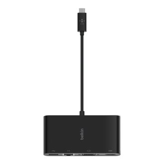 Adaptador Belkin USB tipo C a 1xUSB 3.0 1xRJ45 gigabit 1xVGA 1xHDMI (4K)