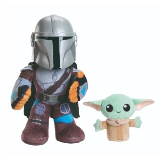 Peluche mattel star wars clan de dos mandalorian y grogu