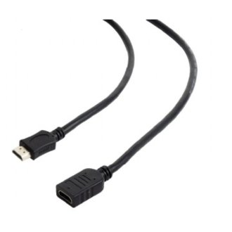 Cable extensor Gembird HDMI macho/hembra 0.5m negro