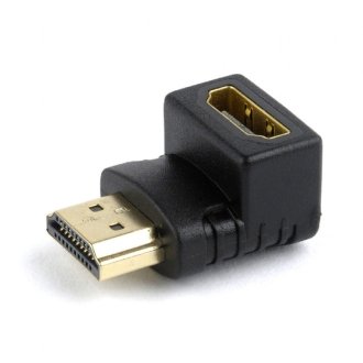 Adaptador Gembird HDMI Hembra a HDMI macho 90º angulo abajo