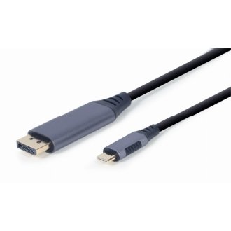 Cable Gembird USB tipo C macho a DisplayPort macho 1.8m gris