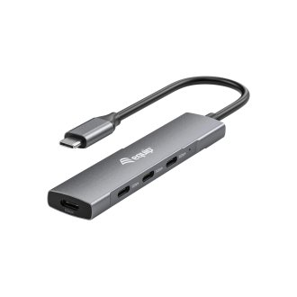 Hub USB tipo C Equip Life USB3.2 Gen1 4 puertos USB tipo C