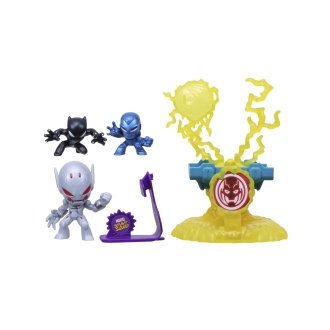 Set de juego marvel stunt squad villain knockdown