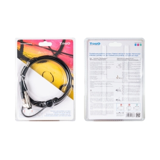 Cable seguridad de portátil tipo nano TooQ con llave 1.5m
