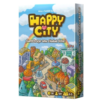 Happy City - Juego de Mesa de Estrategia Creativa para Familias con Niños Mayores de 10 Años