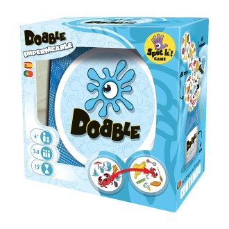 Dobble Waterproof - Juego de Cartas Resistente al Agua para Niños a Partir de 7 Años