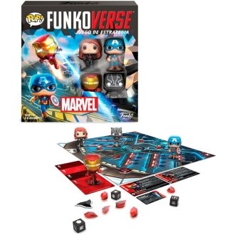 Funkoverse Marvel Edición 100 - Juego de Mesa de Estrategia de Superhéroes para Niños a Partir de 10 Años