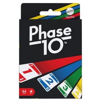 Mattel Phase 10 - Juego de Cartas Estratégico para Familias y Niños a partir de 7 Años