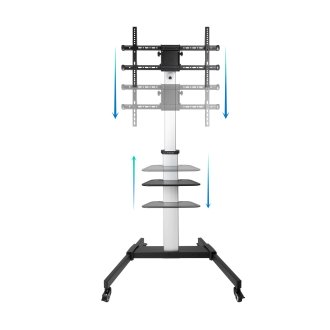 SOPORTE SUELO TOOQ RUEDAS TV HORIZ-VERT "HERA" 37" A 86"