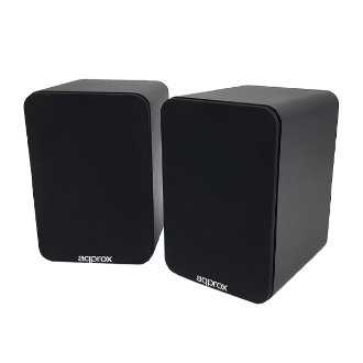 ALTAVOCES 2.0 BLUETOOTH AUTOAMPLIFICADOS APPROX 30W BT5.0 RCA OPTICAL COAXIAL USB INCLUYE SOPORTE PARED COLOR NEGRO