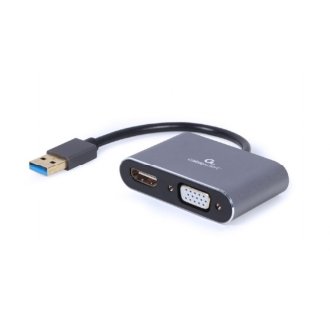 Adaptador Gembird USB 3.0 macho a 1xHDMI 1xVGA