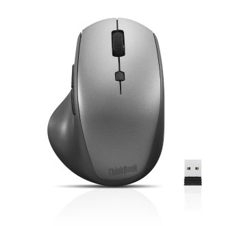 Ratón inalámbrico Lenovo ThinkBook ergonómico gris
