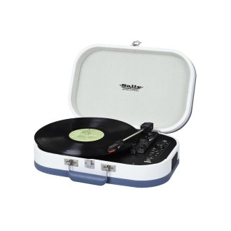 Sally tocadiscos Bluetooth batería recargable USB Trevi TT 1020 BT turquesa