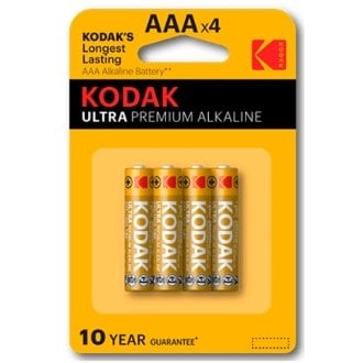 Pila Kodak Ultra Premium alcalina LR3 AAA blister 4 unidades