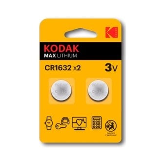 Pila Kodak botón litio CR1632 3V blister 2 unidades