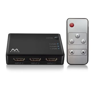 Adaptador / selector  3 puertos hdmi Ewent ew3730 4k alimentado por usb, incluye mando
