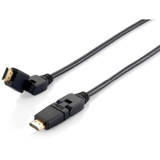 Cable Equip HDMI macho/macho 1.4 con conector giratorio 5m negro