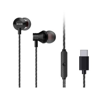 Auricular con micrófono USB tipo C Aiwa ESTM-50USB-C/BK negro